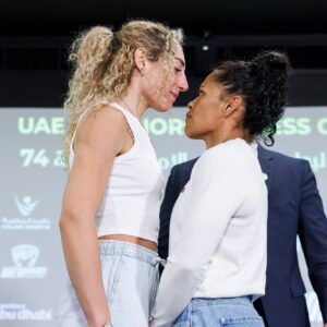 UAE Warriors 74 press conference face-off 2 in Abu Dhabi
