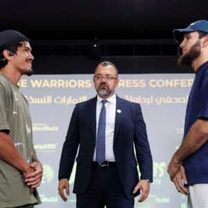 UAE Warriors 74 press conference face-off 5 in Abu Dhabi