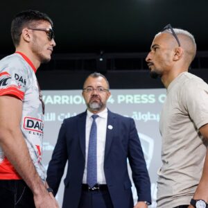 UAE Warriors 74 press conference face-off 6 in Abu Dhabi