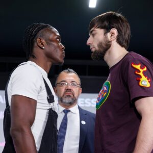 UAE Warriors 74 press conference face-off 7 in Abu Dhabi