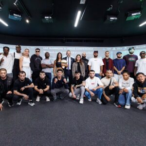 UAE Warriors 74 fighters group photo at the press conference in Abu Dhabi